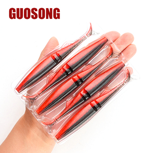 5 cái Mồi giả bằng PVC mềm đuôi chữ T nhiều phần 12cm/10g Mồi câu cá Marlin Cá Trê Cá hồi nước ngọt - Product Image 4