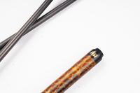 Queue de billard populaire en fibre de carbone avec joint en acier inoxydable, design ultraléger, longueur 1080 mm, structure 1/2, bras pour billard à neuf boules