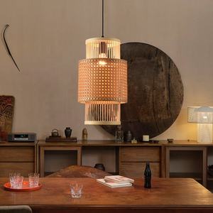 Masivel Modern Restaurant Design Lighting Fixtures Handmade <strong>Bamboo</strong> Chandelier <strong>Lamp</strong> <strong>Shades</strong> with Factory for Pendant Lights - Product Image 3