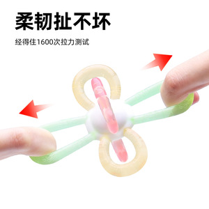 Jouet de dentition Manhattan Ball en silicone de qualité alimentaire pour bébé de 0 à 24 mois, unisexe - Product Image 5