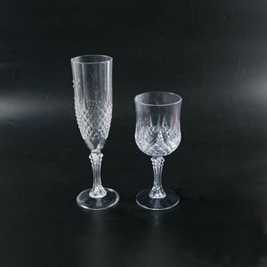 Verre à champagne jetable 230 ml en plastique transparent pour les fêtes - Product Image 5
