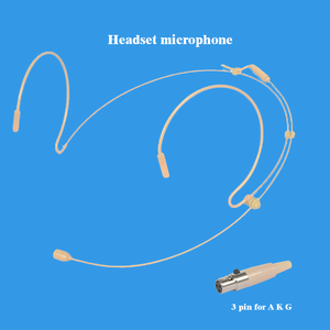 Mikrofon untuk Pertunjukan Panggung Gereja, Mikrofon Headset Mini Tersembunyi, Mikrofon Gantung Telinga Mini