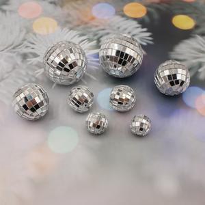 뜨거운 판매 실버 디스코 밝은 반사 거울 거대한 작은 장식 항목 미니 거울 디스코 공 - Product Image 5