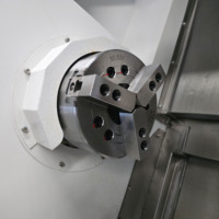 Tour CNC de haute précision TCK56 à banc incliné, centre de tournage métallique avec tourelle hydraulique à 12 postes pour pièces automobiles