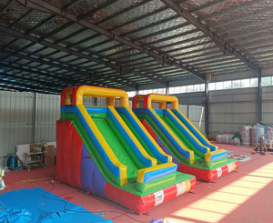 Trẻ em nghịch ngợm tập thể dục ngoài trời lâu đài bouncy lớn với các slide và tính năng leo núi công viên giải trí nhảy vui vẻ - Product Image 5