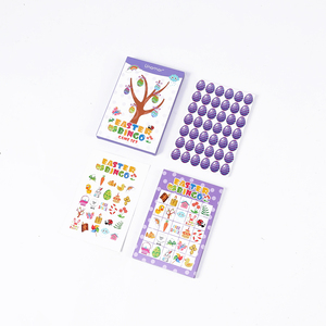 Nouveau produit papier Rececle écologique motif d'impression personnalisé jouet de carte de <span class=keywords><strong>Bingo</strong></span> de Pâques pour le jeu - Product Image 1