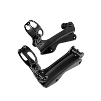 Pièces de moto : Supports de fixation noirs professionnels pour réservoirs externes Harley Touring 2014-2026