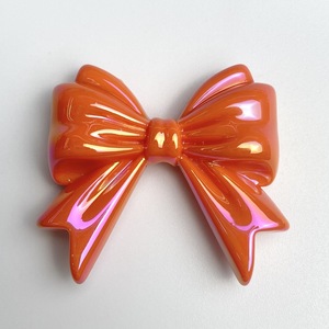 Cuentas DIY de lazo de niña con efecto arcoíris UV de color sólido galvanizado para cadenas de teléfono móvil, llaveros y piezas de accesorios - Product Image 4