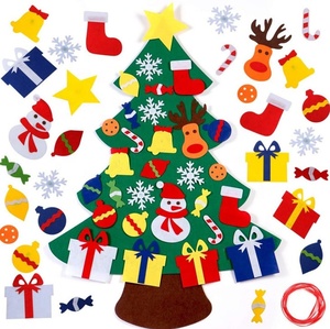 Cảm thấy vân sam Cây giáng sinh bên trang trí với đèn ấm áp thân thiện với môi & có thể gập lại cho trẻ em trong nhà/ngoài trời sử dụng - Product Image 6