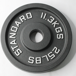 Plaque d'haltères en fonte de vente d'usine Plaques de poids d'entraînement physique Plaque de poids olimpic - Product Image 3
