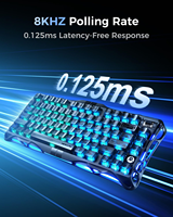 Clavier de jeu GravaStar Mercury V75 à interrupteurs magnétiques à effet Hall, déclenchement rapide, fixation Gasket, RGB, Hot Swap, pour PC Gaming