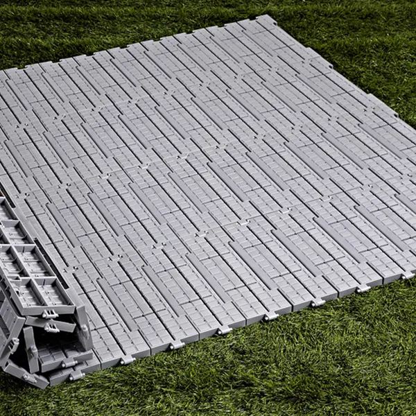 경기장 성과를 위한 채널을 가진 유일한 회전 디자인 사건 지면 회색 휴대용 옥외 마루 turf 장 보호 지면