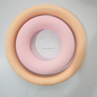 Anneau de fitness lesté en silicone, surface lisse, pour yoga, 5 et 10 livres, revêtement en silicone