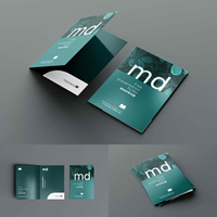 Carpeta personalizada barata de fábrica con diseño de logotipo Impresión Personalizar negocios A4 Presentación Documento Carpetas de papel