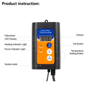 Hạt Giống Nảy Mầm Bò Sát Và Sản Xuất Bia Ươm Tạo Nhà Kính Nhiệt Điều Khiển Nhiệt Độ Kỹ Thuật Số - Product Image 4