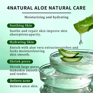 Masque de nuit hydratant en gel d'aloe vera naturel OEM, soin du visage, masque réparateur éclaircissant, crème visage en <span class=keywords><strong>gelée</strong></span> d'aloe vera - Product Image 2
