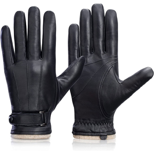 Private Label Durable Material Custom Winter Fashion Leather <b>Gloves</b> Unisex High Quality Full Finger Leather <b>Gloves</b> for Winter - Product Image 5