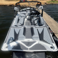 Tapis de pont en mousse EVA pour plateforme de bain et cockpit de bateau Tige Z3 2012-2015, style SeaDek, auto-adhésif, imitation teck Gatorstep