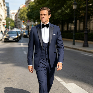 Nouvelle Collection : Costume <span class=keywords><strong>Homme</strong></span> Décontracté Trois Pièces – Idéal Mariage, <span class=keywords><strong>Soirée</strong></span> et Cérémonie – Tenue Formelle Masculine - Product Image 1