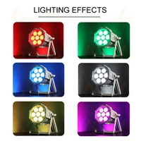 Venta Directa de Mini Foco LED Par de 7x10w, Carcasa de Aluminio Fundido, Luz Blanca RGBWA
