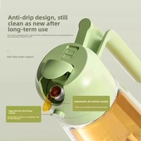 Bouteille pulvérisateur d'huile 470 ml grande capacité, sûre, anti-fuite, réutilisable, en plastique, pour la cuisine, la pâtisserie et le barbecue