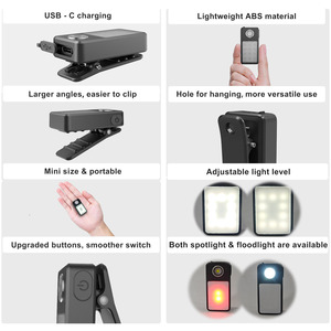 AMA <span class=keywords><strong>ZON</strong></span> Venta caliente IP67 Clip recargable impermeable en la luz para correr para corredor al aire libre Night Walking LED Luz de seguridad - Product Image 3