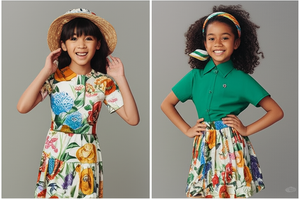 Vêtements d'été pour enfants, robe à imprimé floral assortie, vêtements de luxe à la mode pour sœurs, ensemble d'été, OEM - Product Image 3
