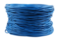 Kabel Komunikasi LAN Ethernet Tembaga CCA RJ45 Berkinerja Tinggi UTP Cat6a Bucket Network Pabrik Xunfa Model A019
