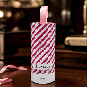 Tube cylindrique en papier personnalisé en couleur pour flacon de parfum, boîte ronde rigide en papier pour emballage de flacon de parfum cosmétique - Product Image 4