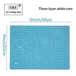 Tapis de découpe A4 double face à grille, auto-cicatrisant, compatible avec les lames, pour la couture, l'école, les <span class=keywords><strong>loisirs</strong></span> <span class=keywords><strong>créatifs</strong></span> et la <span class=keywords><strong>papeterie</strong></span> - Product Image 2