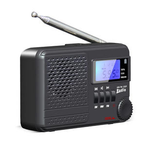 Radio FM AM SW DSP portable haute sensibilité, noire, avec lecteur MP3, écran LED, haut-parleur intégré, rechargeable, pour la maison - Product Image 4