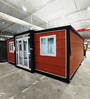 Casa Contenedor Prefabricada de Acero Plegable y Expandible de 30 pies, Personalizable para Exteriores, con 3 Dormitorios, Oficina Portátil, Edificio Hotelero
