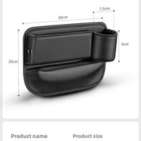 Boîte de rangement portable pour voiture en cuir PU de luxe, modèle universel, organisateur latéral de siège de voiture, vente en gros