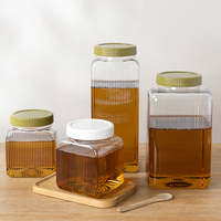 Boîtes scellées en plastique pour miel, céréales, pâtes, macaronis, grains, noix, en gros