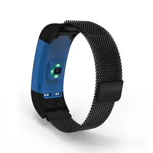 עבור Garmin Vivosmart HR להקת מנעול מגנטי ממילאנו נירוסטה מתכת צמיד רצועת תחליף Garmin Vivosmart HR