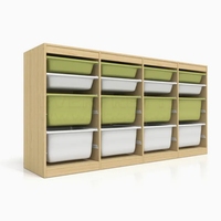 Estantería de madera Montessori, muebles de guardería, habitación de niños, organizador de almacenamiento de juguetes de madera para niños