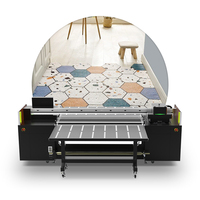 Imprimante à plat hybride UV 1,8 m d'impression 8 têtes I3200 240 m²/h Ricoh Gbh UV rouleau à rouleau et imprimante hybride pour l'impression de tapis