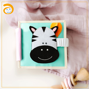 Giocattoli educativi fatti a mano di Design caldo feltro abbastanza attività di libro libro occupato Montessori bambini che imparano bambini feltro libro da gioco - Product Image 5