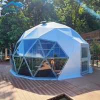 Tente Dôme Géodésique en Verre Igloo de Luxe Étanche Sur Mesure 2024 pour Glamping en Station Balnéaire