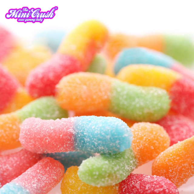 MiniCrush Vegan Gummy Worms Candy Fruity Flavored Packaged in Bag Manufacturer Wholesale