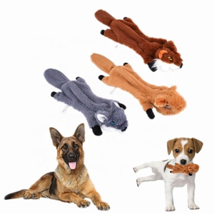 Giocattoli di peluche per <span class=keywords><strong>cani</strong></span> striduli senza ripieno forme di <span class=keywords><strong>agnello</strong></span>, lupo, volpe e scoiattolo, giocattoli per animali domestici resistenti alla masticazione per cuccioli - Product Image 1