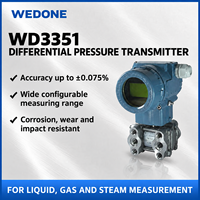Transmetteur de pression différentielle industriel WD3351 avec écran LCD, 24VDC, 4-20mA, protection IP67, précision de 0,075% pour le niveau de liquide