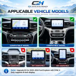Autoradio stéréo 256G GPS Carplay Android Auto pour Ford Explorer 2020-2025 - Product Image 4