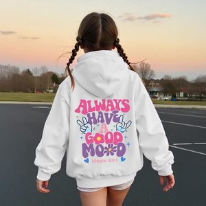 เสื้อฮู้ดน่ารักสไตล์ Preppy Kawaii สำหรับสาวๆ ลายกราฟิกสาวน้อยเวทมนตร์ พิมพ์ลายตัวอักษร ผ้าฝ้าย - Product Image 2