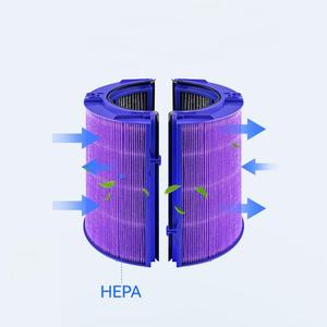 Offres Spéciales 2 pièces <span class=keywords><strong>purificateur</strong></span> d'air filtre Hepa nettoyage poussière remplacement adapté pour Dysons DP04 TP04 <span class=keywords><strong>HP04</strong></span> <span class=keywords><strong>purificateur</strong></span> d'air à charbon actif - Product Image 2