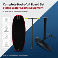 Planche à pagaie gonflable F18 compatible foil, SUP professionnel de croisière 3-en-1, planche de pêche et de surf, pompe à air, portable et durable