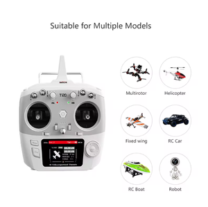 RadioLink T12D 12 canales RC transmisor 2,4 GHz R12F receptor Dual Stick controlador remoto UAV RC FPV remoto coche avión barco - Product Image 5