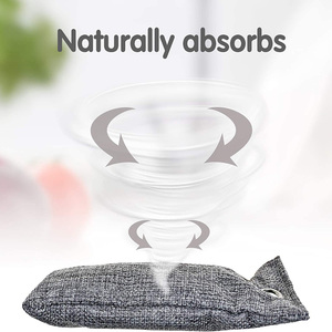 Toptan özel etiket çevre dostu bambu kömür torbası ev kullanımı hava spreyi yatak odası oturma odası koku giderme ayakkabı depolama - Product Image 3