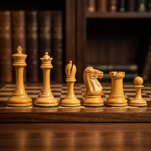 Juego de ajedrez B&C antiguo reproducido con piezas de madera de ébano hechas a mano para jugar - Product Image 1