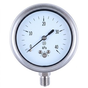 Manomètre de remplissage en acier inoxydable 304SS de 150 mm, résistant aux chocs, haute précision, fourni par le fabricant, en promotion - Product Image 3